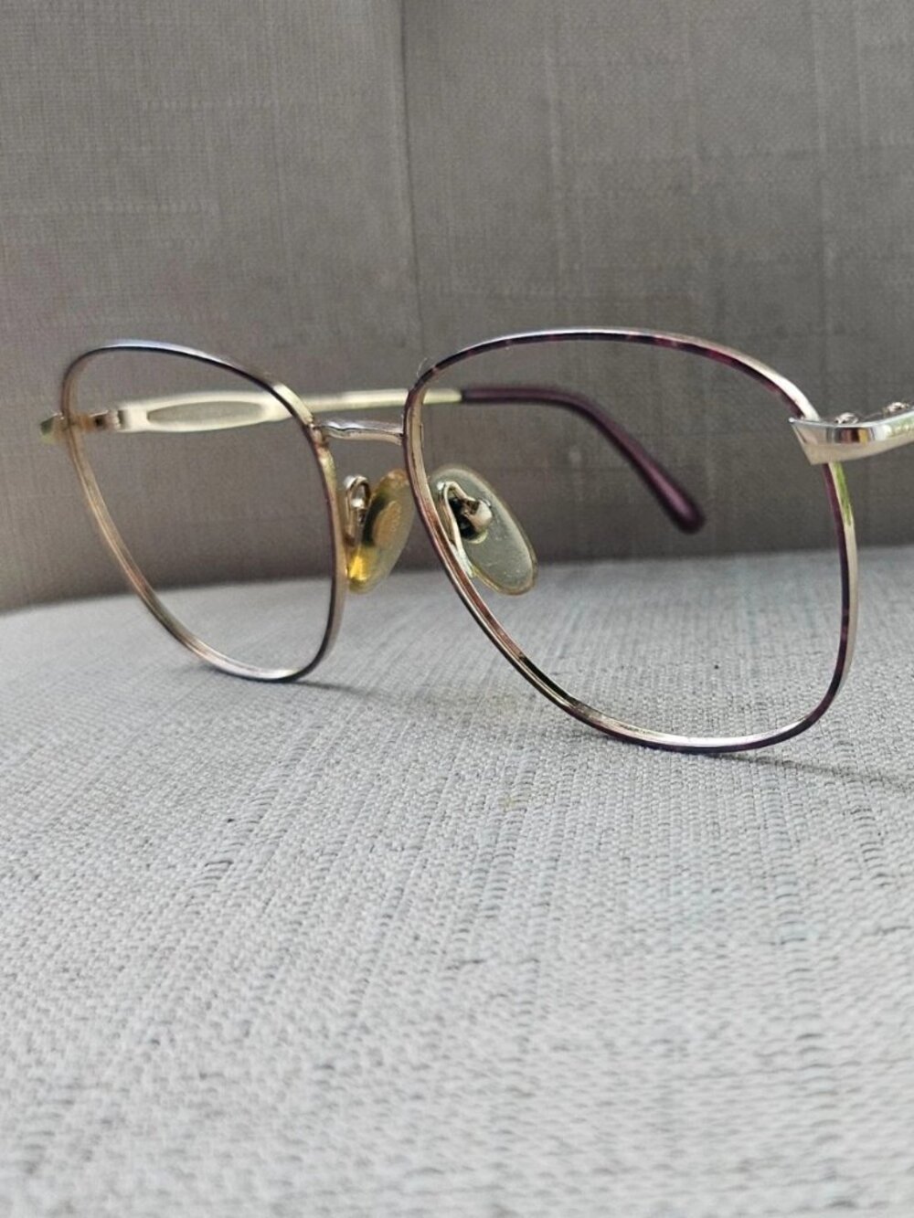 Women Glasses Retro Round Design Brown/Green Tone Thick Frame Eyewear XB8066